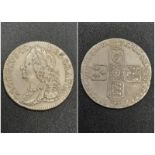 A 1758 George III Sixpence Silver Coin. VF-EF condition but please see photos. Spink -3711.