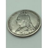 SILVER CROWN 1892 extra fine condition ,having clear and raised definition to both sides.