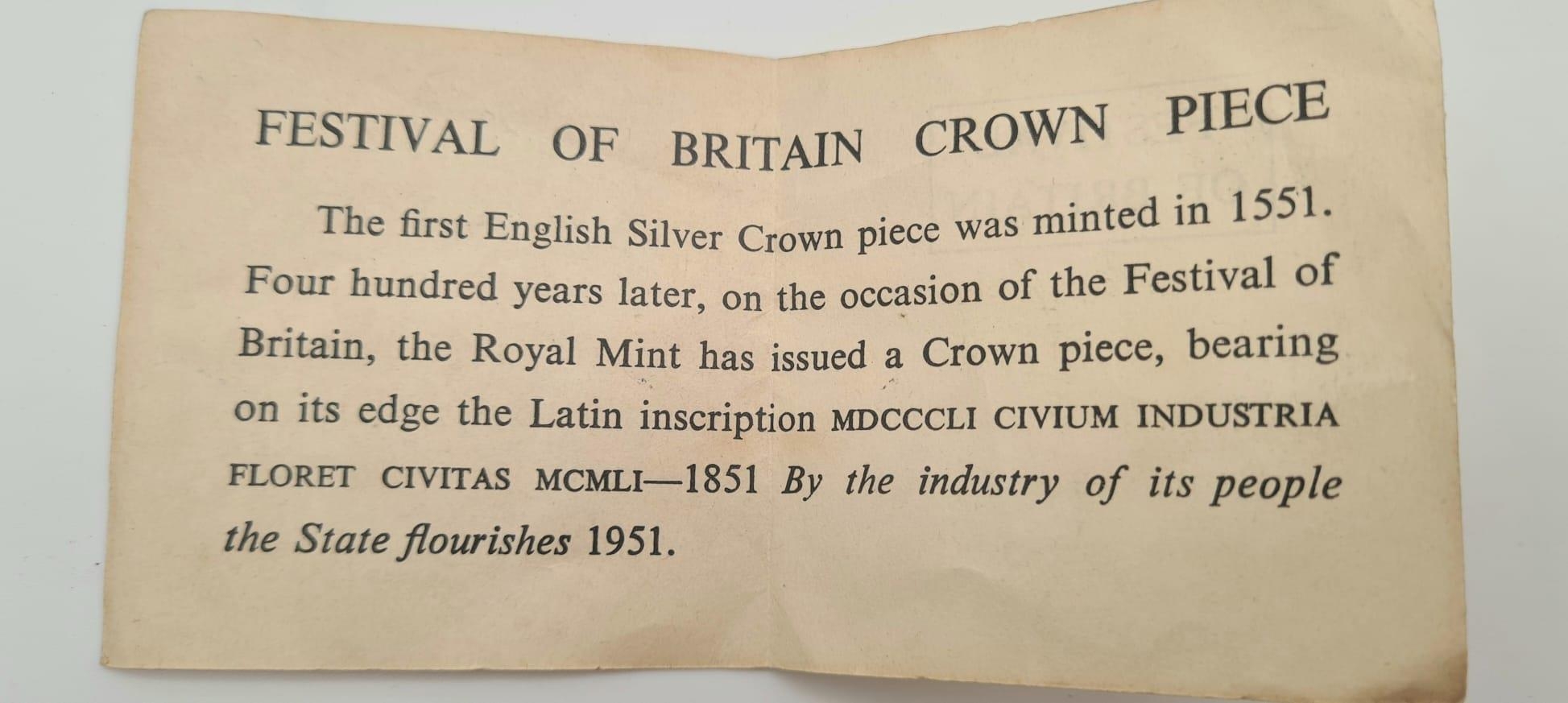 Three Festival of Britain 1951 George VI Crowns. Two in original boxes. Please see photos for - Image 4 of 6
