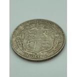 SILVER HALF CROWN 1914 in extra fine condition, having clear and raised definition to both sides