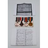 WW1 Military Medal & 1914-15 Trios awarded to: S-11142 Pte J.Lindsay Royal Highlanders (Black Watch)