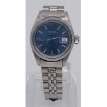 ROLEX DATEJUST BLUE DIAL FULL WORKING ORDER RECENTLY SERVICED AF. 25mm