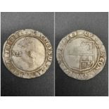 A 1603-25 James I Silver Shilling Coin. Most likely 5th bust. AF condition but please see photos.