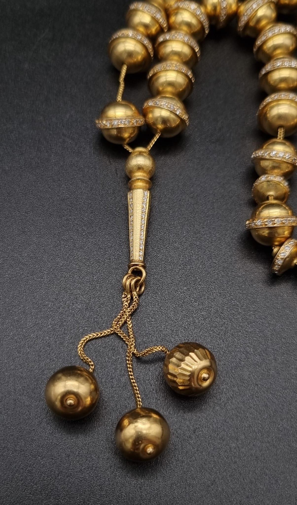 18K Gold & Diamond worry beads. (6ct approx) - Image 3 of 4
