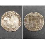 A 1663 James I Sixpence Silver Coin. Full flan. Please see photos for conditions. Spink - 2647.