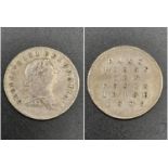 An 1805 George III Irish Ten Pence Bank Token. Please see photos for conditions.