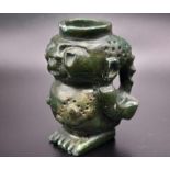 An Early Jade Hand-Carved Figurine. 4cm tall.