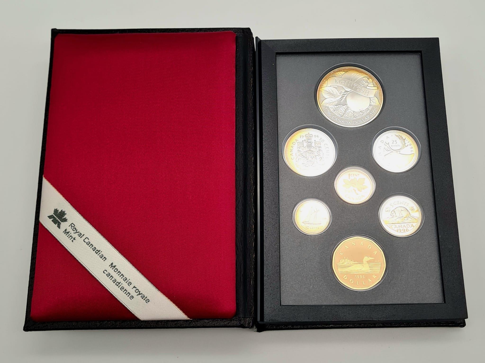 A 1996 Canadian Proof Coin Set. From the Royal Canadian Mint this is the only set available that - Image 3 of 6