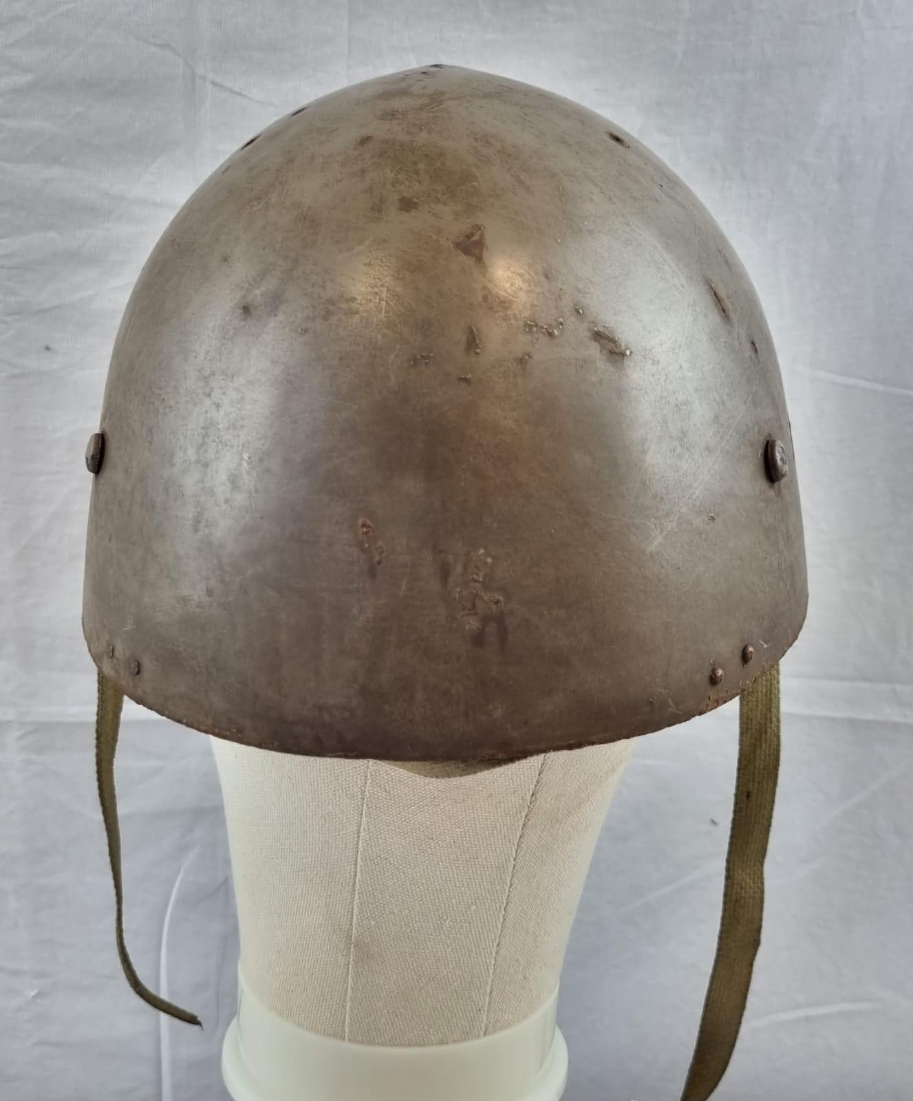 WW2 Japanese Rare Rikusentai Paratrooper Helmet Part of the Special Naval Landing Forces (Marines). - Image 4 of 7