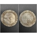 A 1603-25 James I Silver Shilling Coin. Most likely 5th bust. Full flan. Please see photos for