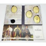 A Royal Hampshire Vintage Collection of Four Gilt Jewelled Cased Medallions of ‘1936 Year of the