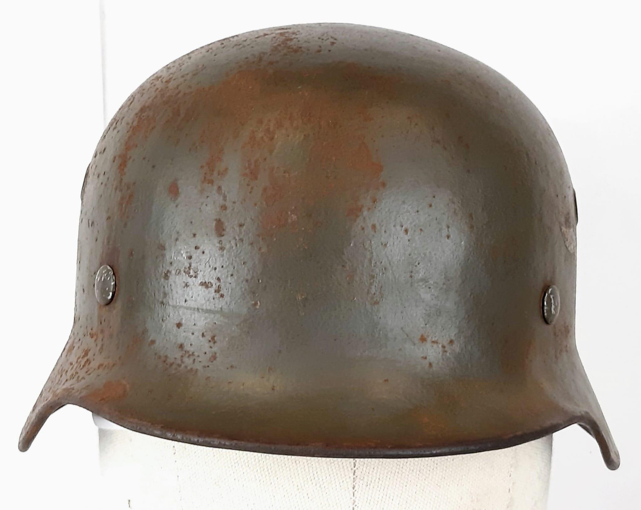 Luftwaffe M40 Helmet & Liner. - Image 2 of 5