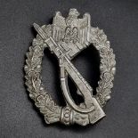 3rd Reich Mid War Solid Back Infantry Assault Badge.