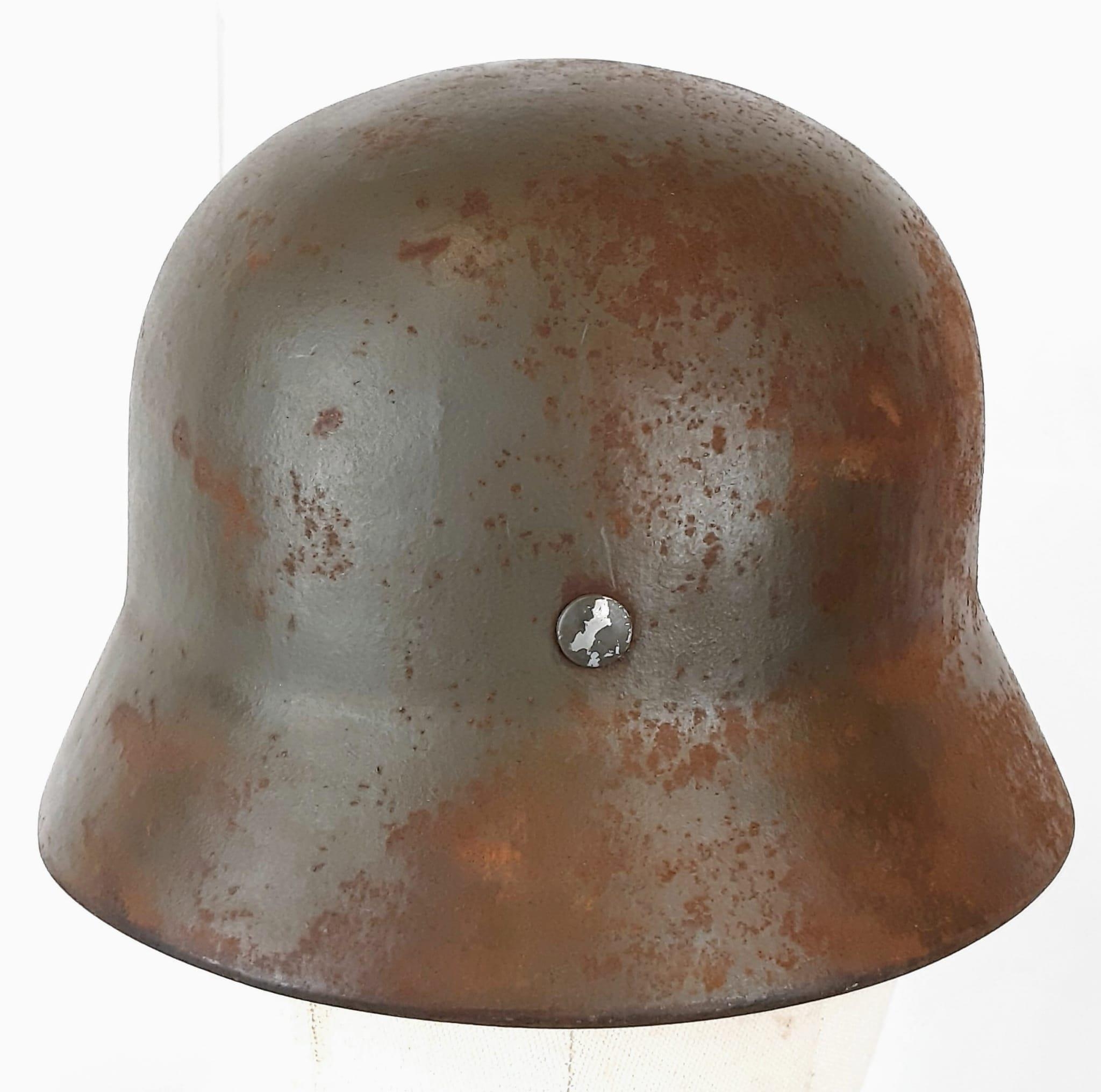 Luftwaffe M40 Helmet & Liner. - Image 4 of 5