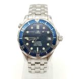 An Excellent Condition Omega Seamaster Professional Gents Watch. Stainless steel strap and case -