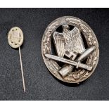 WW2 German General Assault Badge & Lapel Pin in presentation box.