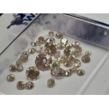 A Parcel of Loose Round Brilliant Cut and Old European Natural Diamonds. 1.01ct total weight.