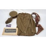 A WW2 Royal Ordinance Corps Officers Uniform. NOTE! Please read handwritten provenance and see