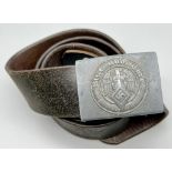 A WW2 German Hitler Youth Belt and Buckle. M4/22.