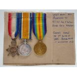 WW1 Medal Trio Awarded to: 82151 Dvr. H. Wilson Royal Field Artillery Gassed During The 3rd Battle