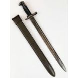 WW2 US 1905 Pattern 16 “Bayonet Dated 1942. By now the Garand bayonet was reduced to 10 inches,