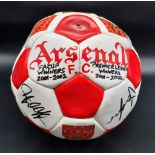 An Arsenal FC Premier League and FA Cup Winners Double Signed Football of 2001/2. Signatures