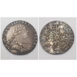 A George III 1787 Semee of Hearts Silver Sixpence Coin. Please see photos for conditions.