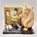 A Limited Edition Wallace and Gromit Ceramic Piece - The Curse of the Weir Rabbit. 21 x 16cm.