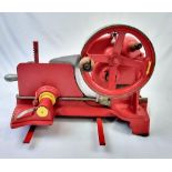 A Rare Vintage Cast Iron Hand-Operated Meat Slicer - Manufactured by the British Weighers and Meat