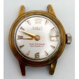 An 18K Gold Cased Zheut Watch. Not in working order. 11.9g total case weight.