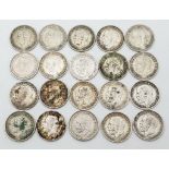 10 x Threepence Silver Pieces. Please see photos for finer details and conditions.