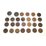 An Assortment of British Copper Coins: 3x 1953, penny war time 1914-18, veiled head Victoria 1895-