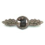 WW2 German Cased Luftwaffe Reconnaissance Squadron Clasp Silver Grade. Maker: G.H. Osang Dresden