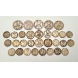 A Collection of 31 Pre 1920 Silver George V Coins. Please see photos for finer details and