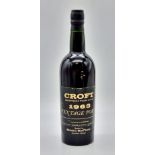 A 1963 Bottle of Croft Vintage Port.