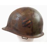 WW2 US 3rd Infantry M1 Swivel Bale Helmet.