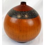 A Very Good Condition Vintage Large African Gourd Vase 30 cm diameter approx.