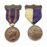 Pair of Jewish Lads Brigade Medals. Bronze Long Service Medal & the Judaica Lewis Emanuel Medal.