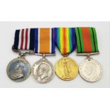 WW1 Military Medal Group To: 108615 GNR H. Clayton R.F.A London Gazette 22/02/18 - 2417. Harry