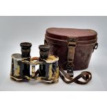 WW2 German Original Cased 6 x 30 Binoculars made by Cag= Swarovski Tirol. Makers names were replaced