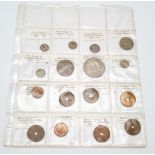 A Collection of King George VI and Queen Elizabeth II Rhodesian Coins. Includes a 1953 Silver Crown.