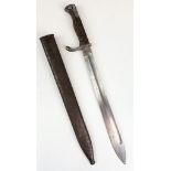 WW1 German 98/05 Pattern Butcher Bayonet Dated 1915. Maker: Pack Ohlinger and Co. Solingen.