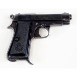 A Deactivated Italian Beretta 34 Semi-Automatic Pistol. Has a .380 calibre with a 3.5 inch barrel.