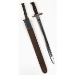 WW1 US 1905 Pattern Springfield Bayonet. Maker: Rock Island Armoury 1907 Dated.