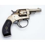 A Deactivated Young America Model 10763 Small Revolver Pistol. This gun has a .22 calibre with a 2
