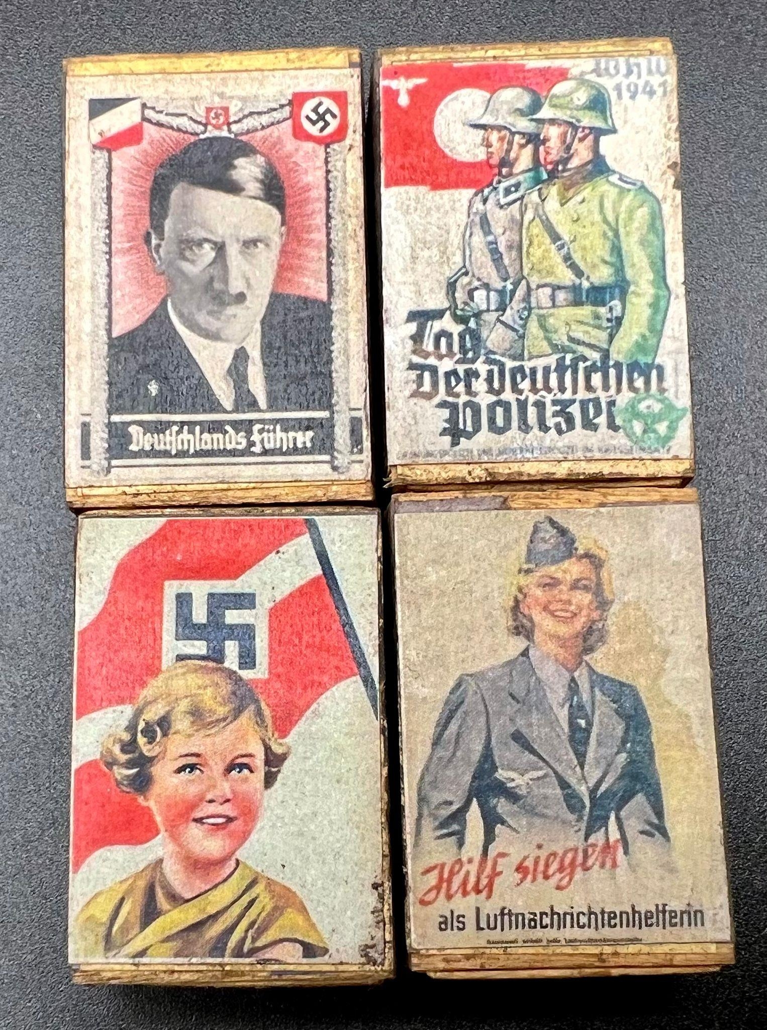 8 x Mini Boxes of Matches. As sold by blind veterans, Hitler Youth etc. - Image 2 of 6