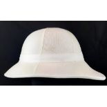 A Brand New Royal Marines Pith Helmet. No fittings - In bag.