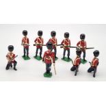 A Vintage Set of Ten 1900s British Guardsmen Lead Soldiers.