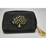 A Mulberry Black Purse with Gilded Zip. Ref: 9956