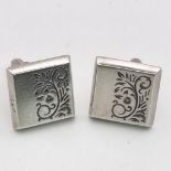 STERLING SILVER SQUARE CUFFLINKS 15.7G